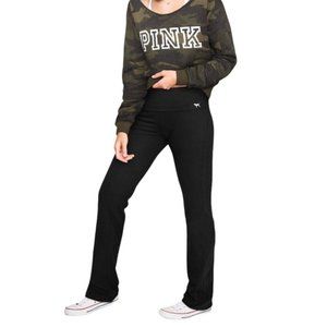 VS PINK Yoga Pants Mid Rise Flare Legging Black